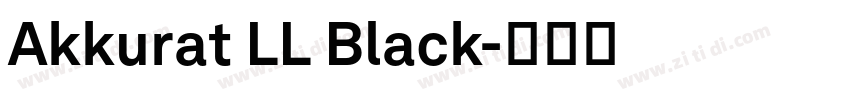 Akkurat LL Black字体转换 Akkurat LL Black字体转换